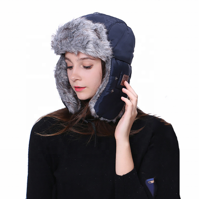 Winter Warm Ski Music Earphone Headphone Headset Hat Cap