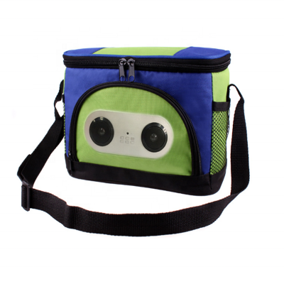 High quality six cans polyester cooler bag speaker for phone